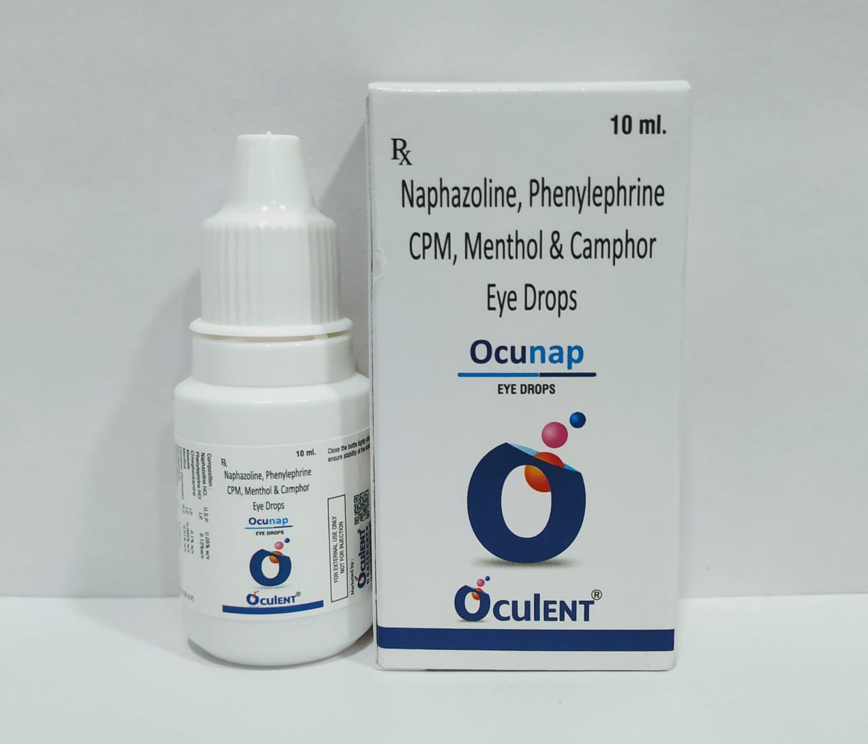 Ocunap | Naphazoline HCl 0.05% + Phenylephrine Hcl 0.012% + Menthol 0.005% + Camphor 0.01% + Hydroxypropyl Methylcellulose